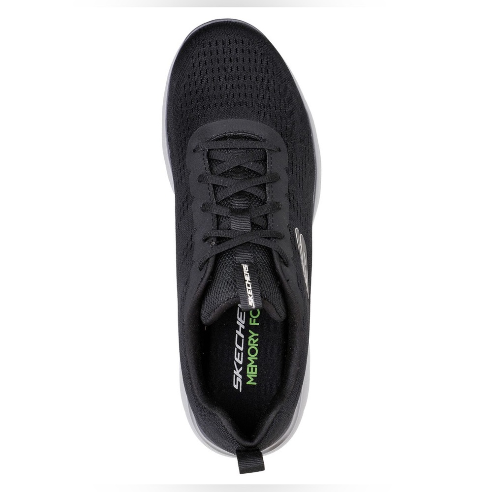 Skechers black charcoal gray mesh summits torre lace up sneakers - Picture 4 of 8